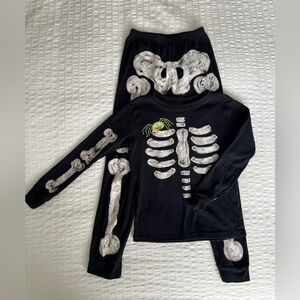 Gymboree Black Skeleton Print Pajama Set